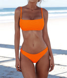 Solid Sexy Bikini Set Women Swimming Suit Fashion